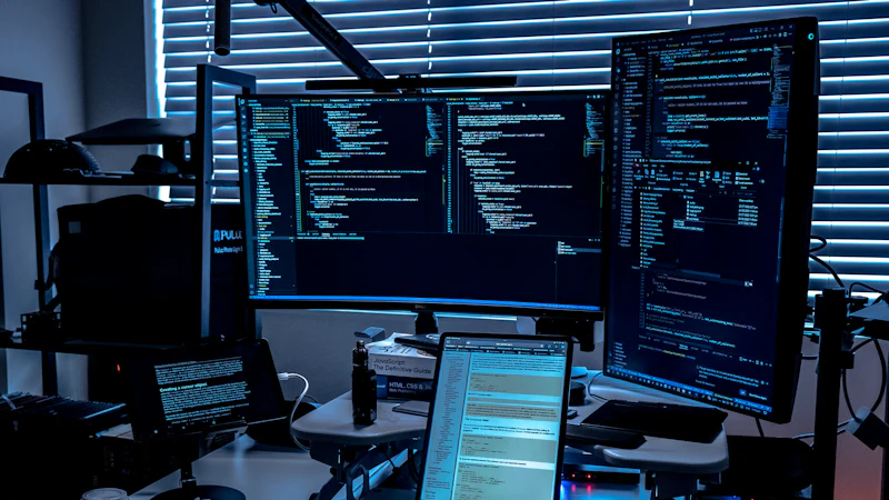 Security operations workstation with multiple monitors