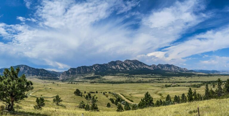 Front Range foothills and open grassland in Colorado